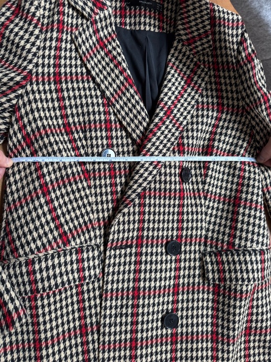 Checked Double-breasted blazer - Picture 9 of 10